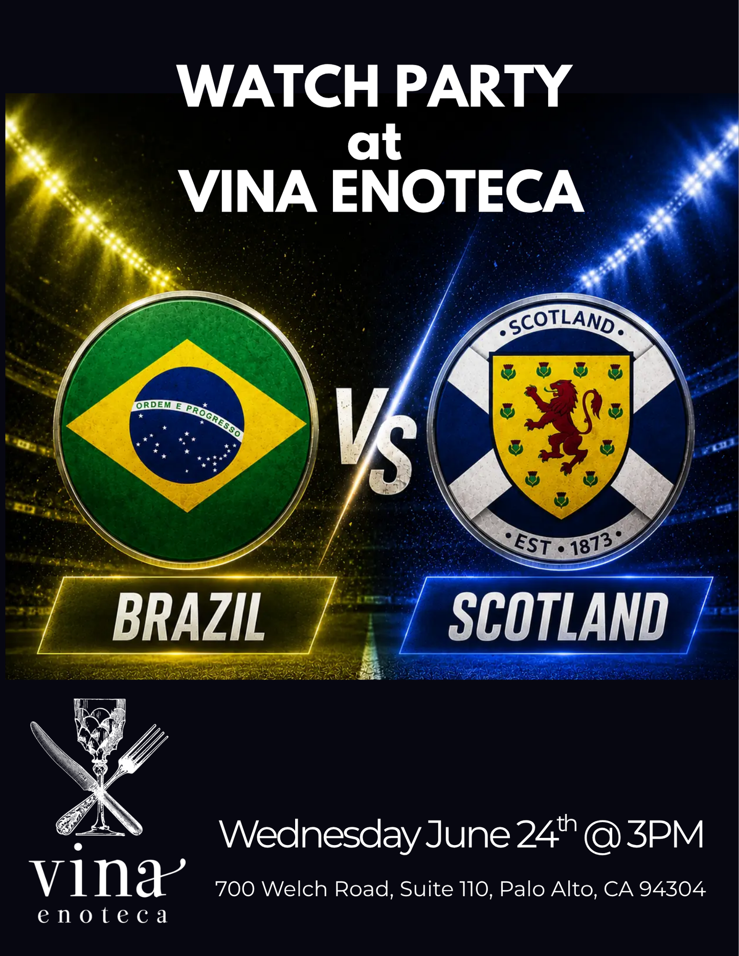 Brazil vs Scotland Fundraiser "Watch Party"