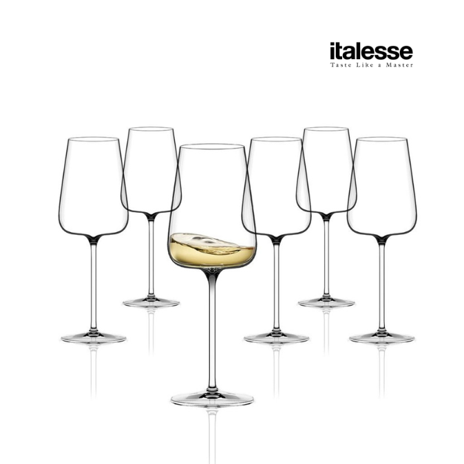Italesse Etoilé Blanc (6 pack) - White Wine Glasses