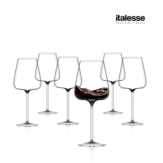 Italesse Etoilé Noir (6 pack) - Red Wine Glasses