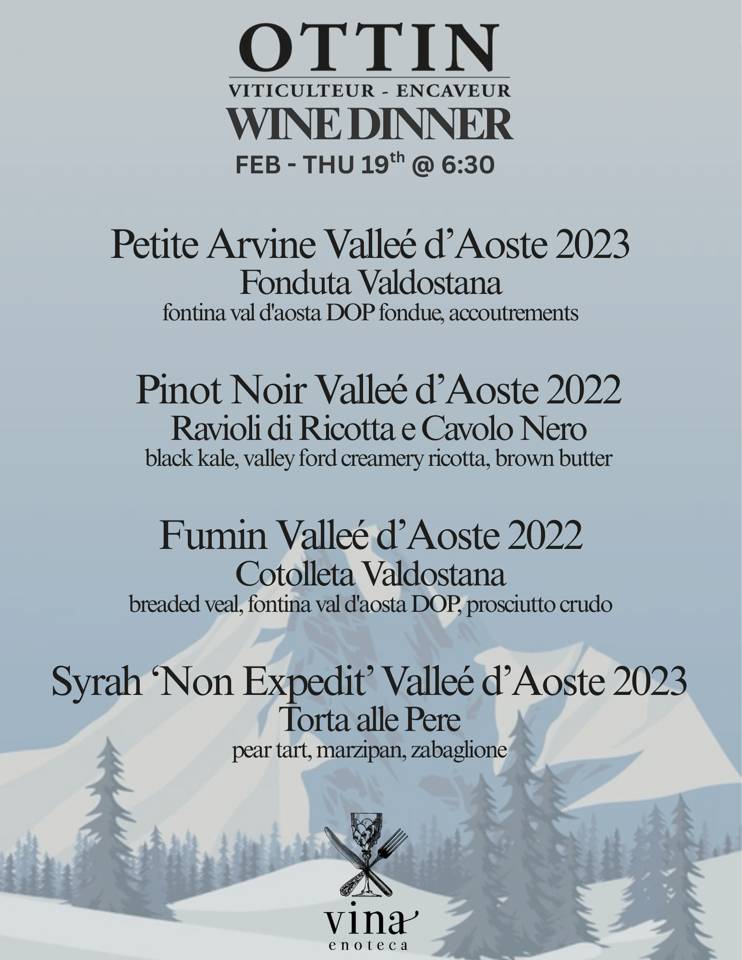 Ottin Wine Dinner