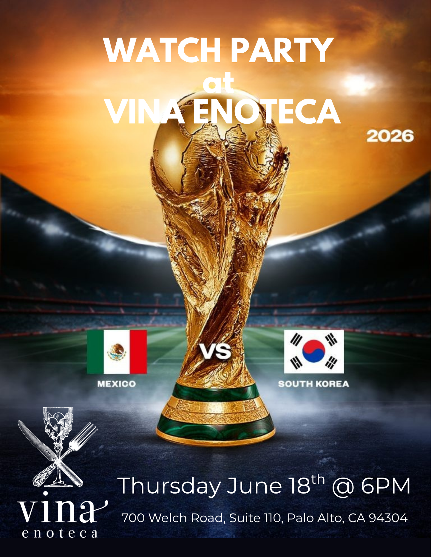 Mexico vs South Korea Fundraiser "Watch Party"