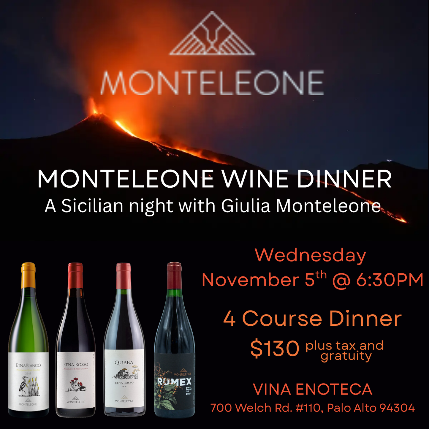 Monteleone Wine Dinner with Owner Giulia Monteleone