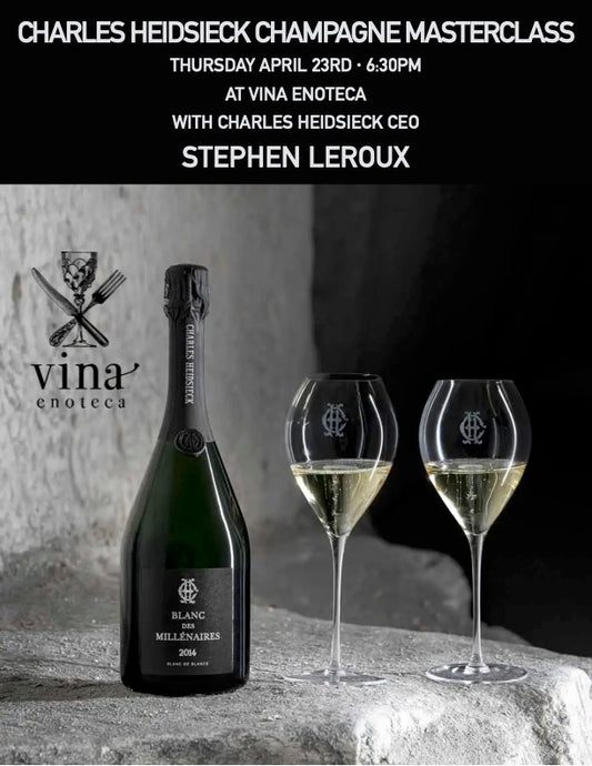 CHARLES HEIDSIECK CHAMPAGNE MASTERCLASS